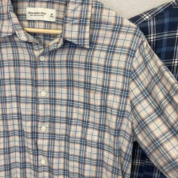 Lot of 2 Abercrombie & Fitch Soft Button Up Shirt Womens Medium M Lightweight - Picture 9 of 16